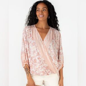 Love Stitch | Giada Surplice Top | Size: M | NWOT